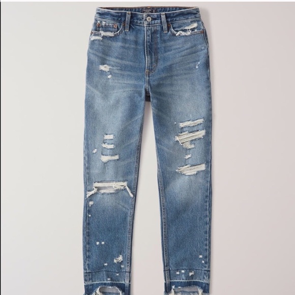 Abercrombie & Fitch Denim - NWT Distressed Mom Jeans
